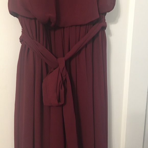 Bill Levkoff 1267 Wine Bridesmaid or Formal Dress - Picture 2 of 7